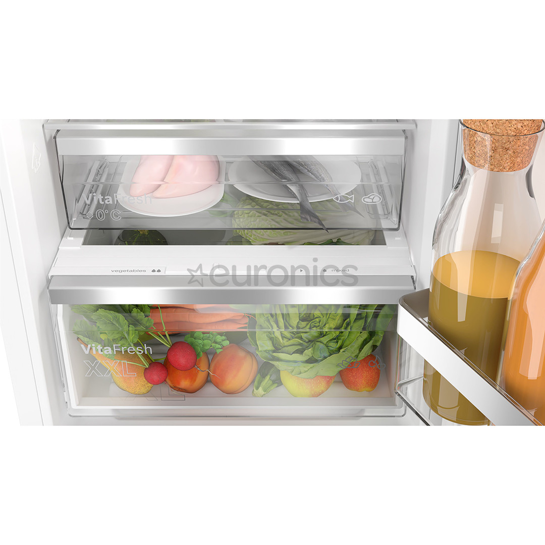 Bosch, Series 6, NoFrost, 260 л, высота 178 см - Интегрируемый холодильник