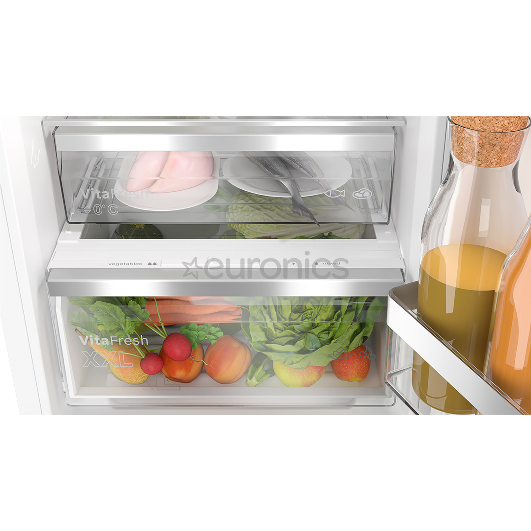 Bosch, Series 6, NoFrost, 260 L, height 178 cm - Built-in refrigerator