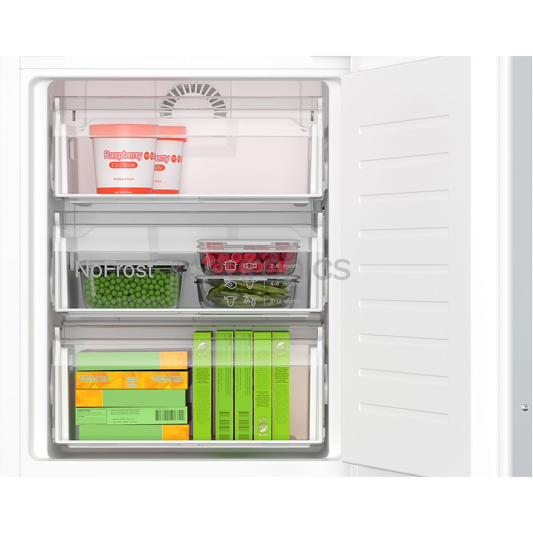 Bosch, Series 6, NoFrost, 260 L, height 178 cm - Built-in refrigerator