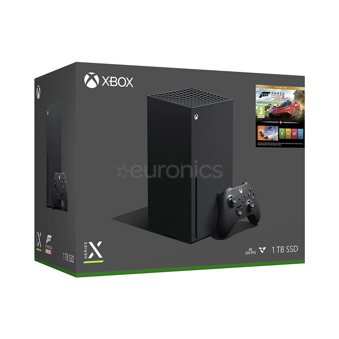 Microsoft Xbox Series X Forza Horizon 5 Bundle, 1 ТБ, черный - Игровая приставка