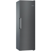 Bosch, Seeria 4, NoFrost, 242 L, kõrgus 186 cm, must - Sügavkülmik