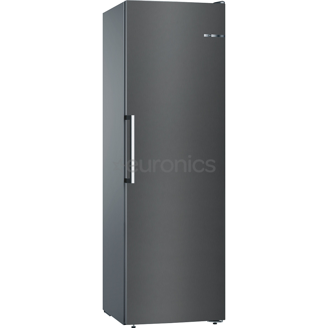 Bosch, Series 4, NoFrost, 242 L, height 186 cm, black - Freezer