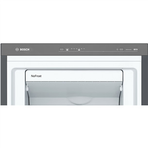 Bosch, Series 4, NoFrost, 242 L, height 186 cm, black - Freezer