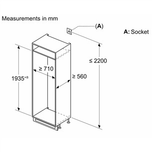 Bosch, Seeria 4, NoFrost, 383 L, kõrgus 194 cm - Integreeritav külmik