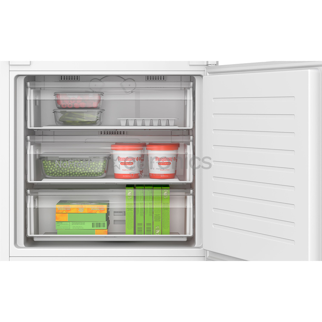 Bosch, Seeria 4, NoFrost, 383 L, kõrgus 194 cm - Integreeritav külmik