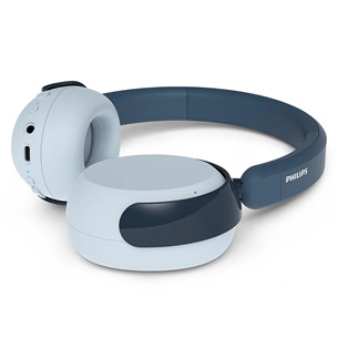 Philips TAK5500, active noise-cancelling, sinine - Juhtmevabad laste kõrvaklapid