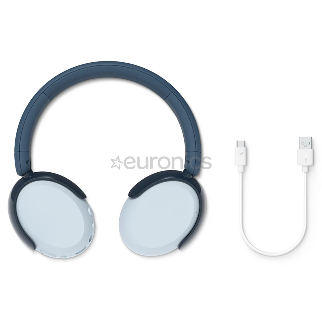 Philips TAK5500, active noise-cancelling, sinine - Juhtmevabad laste kõrvaklapid
