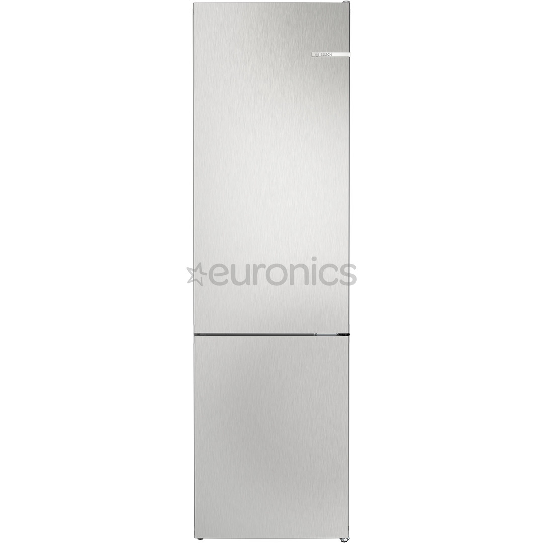 Bosch, Seeria 4, NoFrost, 363 L, kõrgus 203 cm, roostevaba teras - Külmik