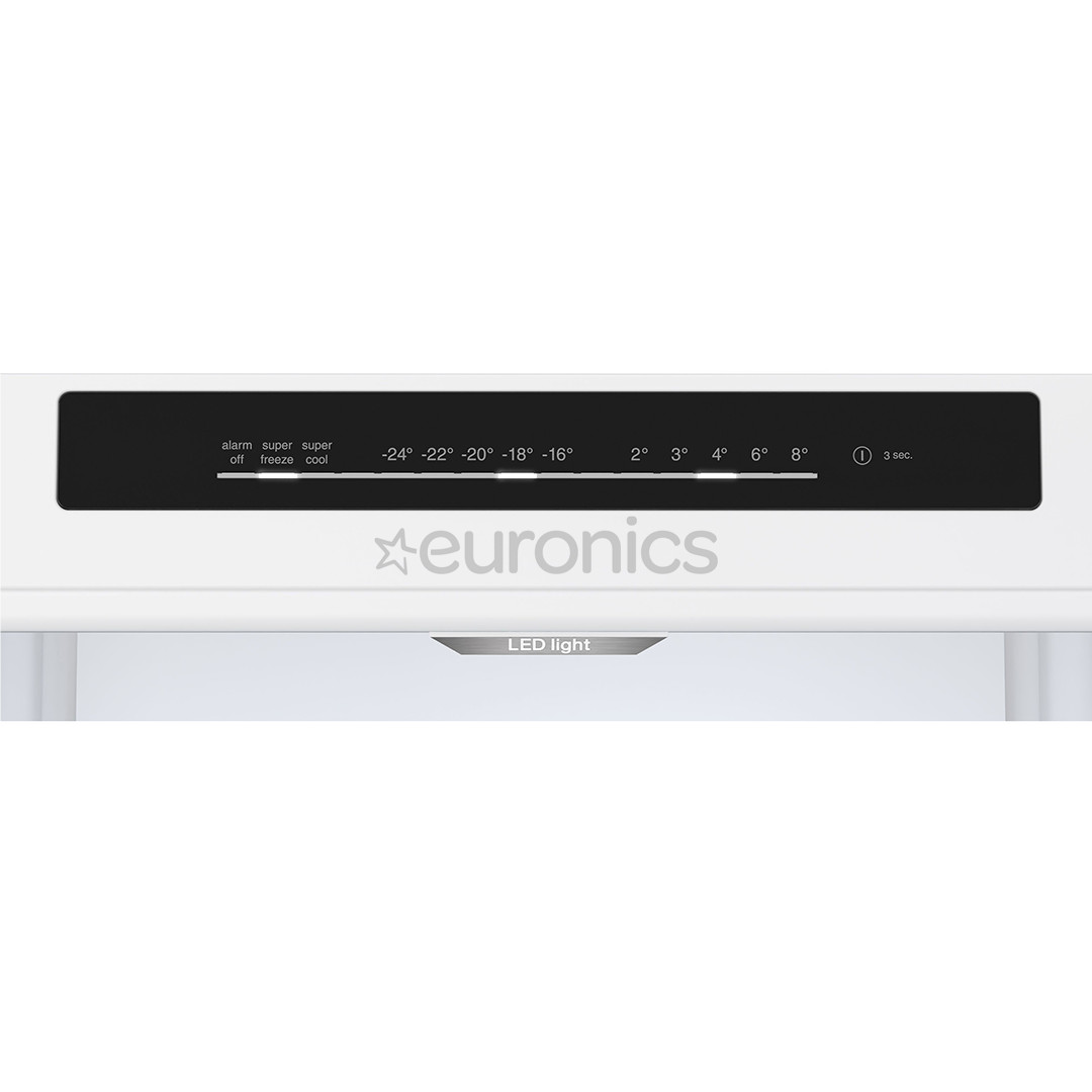 Bosch, Seeria 4, NoFrost, 363 L, kõrgus 203 cm, roostevaba teras - Külmik