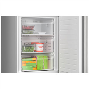 Bosch, Seeria 4, NoFrost, 363 L, kõrgus 203 cm, roostevaba teras - Külmik