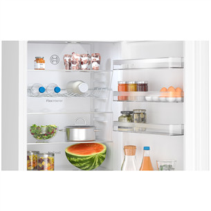 Bosch, Series 4, NoFrost, 363 L, height 203 cm, white - Refrigerator