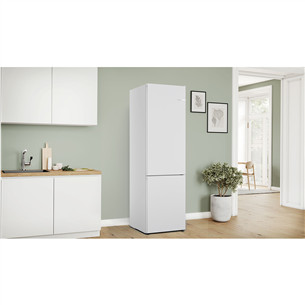 Bosch, Series 4, NoFrost, 363 L, height 203 cm, white - Refrigerator
