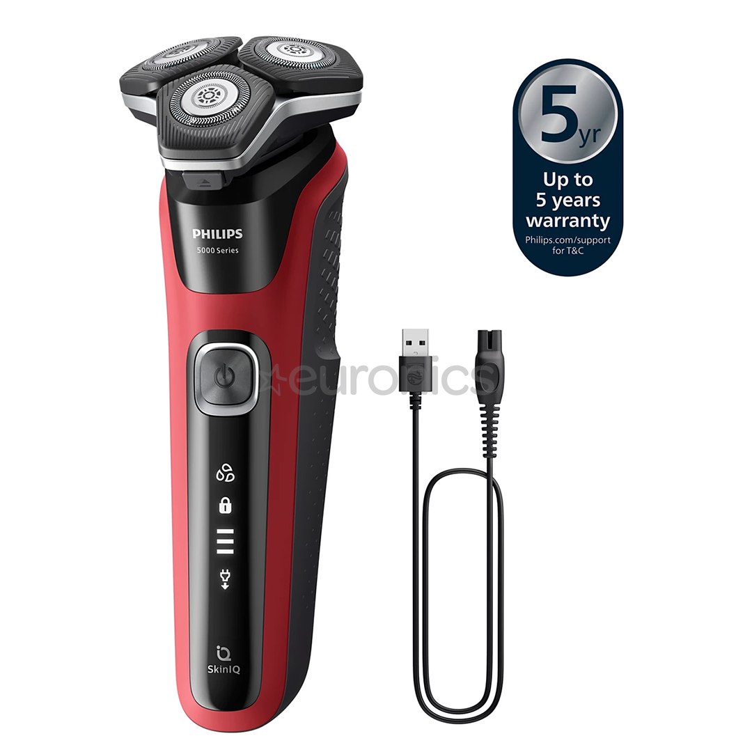 Philips Shaver Series 5000, Wet & Dry, красный/черный - Бритва