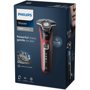 Philips Shaver Series 5000 Wet & Dry, punane/must - Pardel