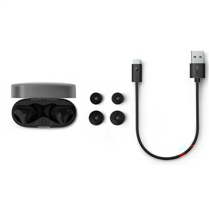 Philips TAT2000, must - Juhtmevabad kõrvaklapid