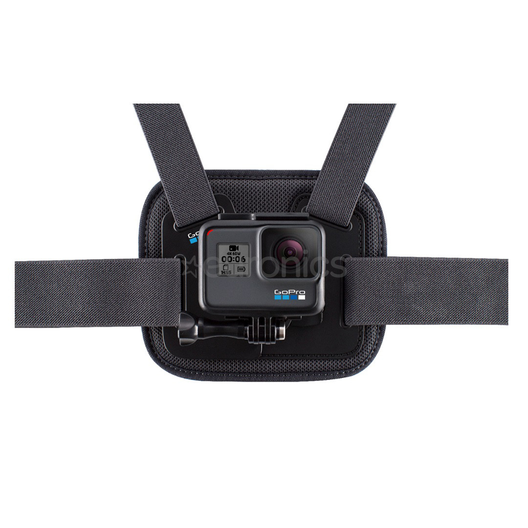GoPro Chesty, must - Kaamera rakmekinnitus rinnale
