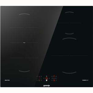 Gorenje, widht 59,5 cm, frameless, black - Built-in induction hob GI621FMC