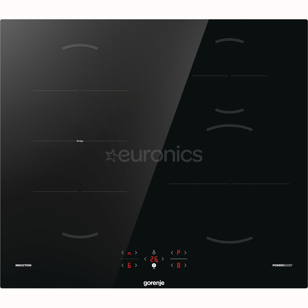Gorenje, widht 59,5 cm, frameless, black - Built-in induction hob