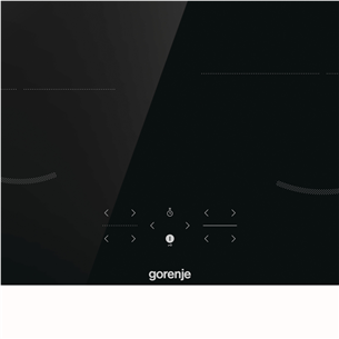 Gorenje, widht 59,5 cm, frameless, black - Built-in induction hob