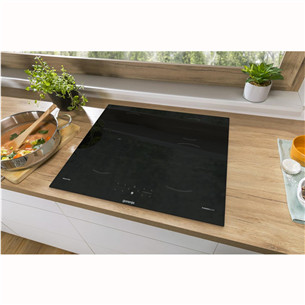 Gorenje, Ширина 59,5 см, без рамы, черный - Интегрируемая индукционная варочная панель