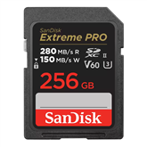 SanDisk Extreme Pro, UHS-II, SDXC, 256 GB, must - Mälukaart