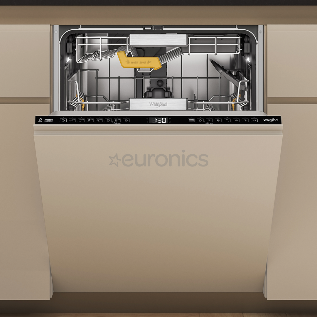 Whirlpool, 6th Sense, 15 place settings, width 60 cm - Built-in dishwasher