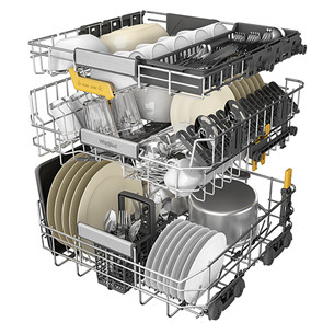 Whirlpool, 6th Sense, 15 nõudekomplekti, laius 60 cm - Integreeritav nõudepesumasin