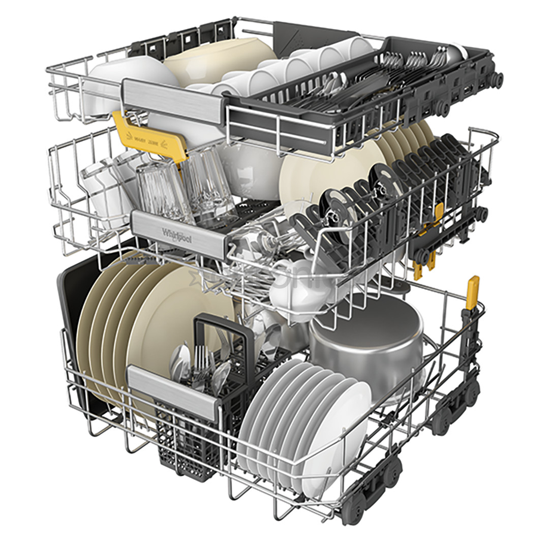 Whirlpool, 6th Sense, 15 nõudekomplekti, laius 60 cm - Integreeritav nõudepesumasin