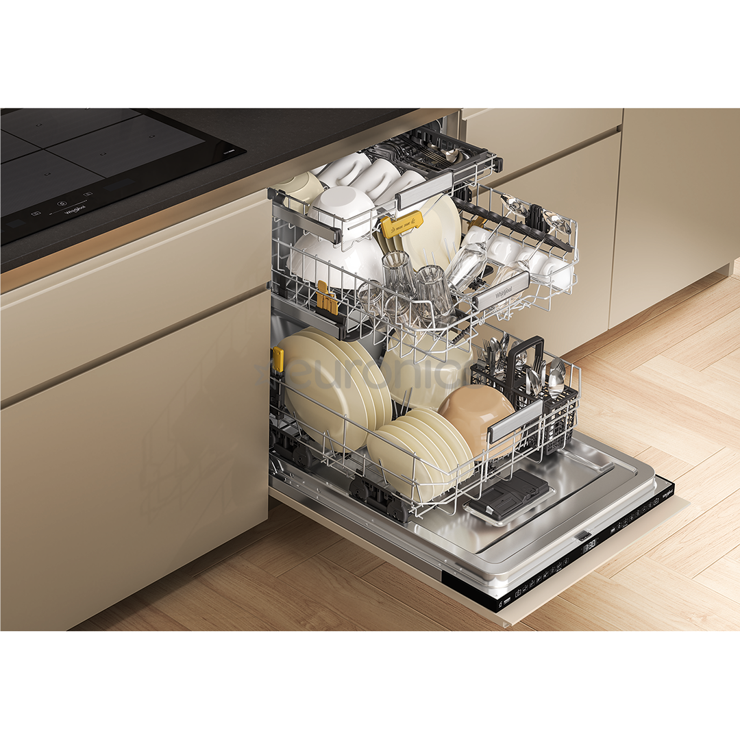 Whirlpool, 6th Sense, 15 place settings, width 60 cm - Built-in dishwasher