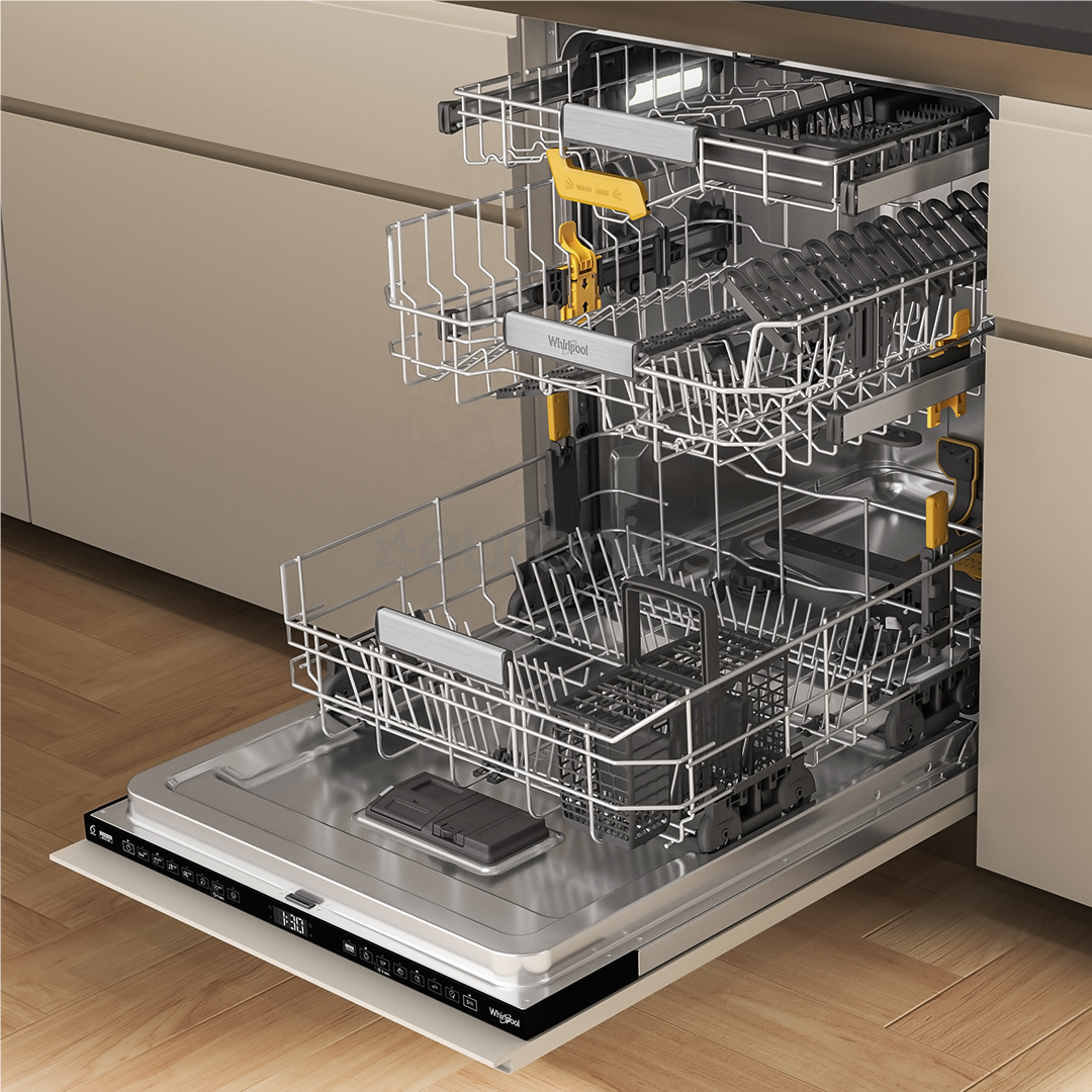 Whirlpool, 6th Sense, 15 place settings, width 60 cm - Built-in dishwasher