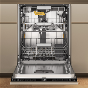 Whirlpool, 6th Sense, 15 place settings, width 60 cm - Built-in dishwasher