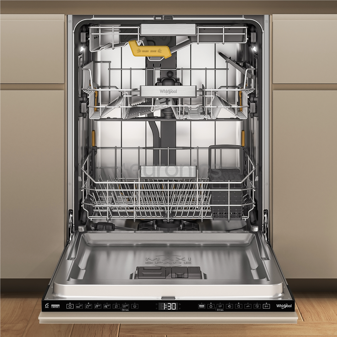 Whirlpool, 6th Sense, 15 place settings, width 60 cm - Built-in dishwasher