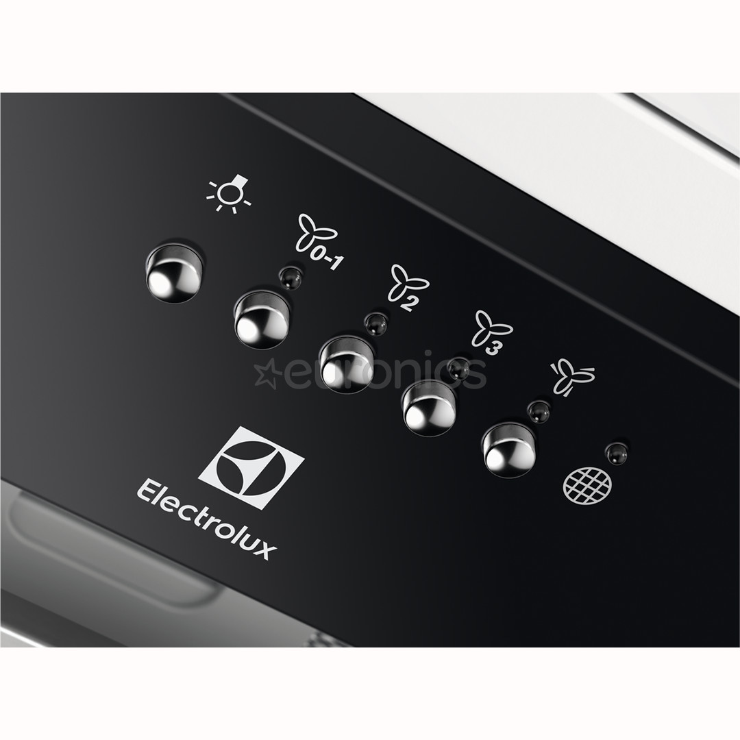 Electrolux, 600 m³/h, laius 53 cm, must - Integreeritav õhupuhasti