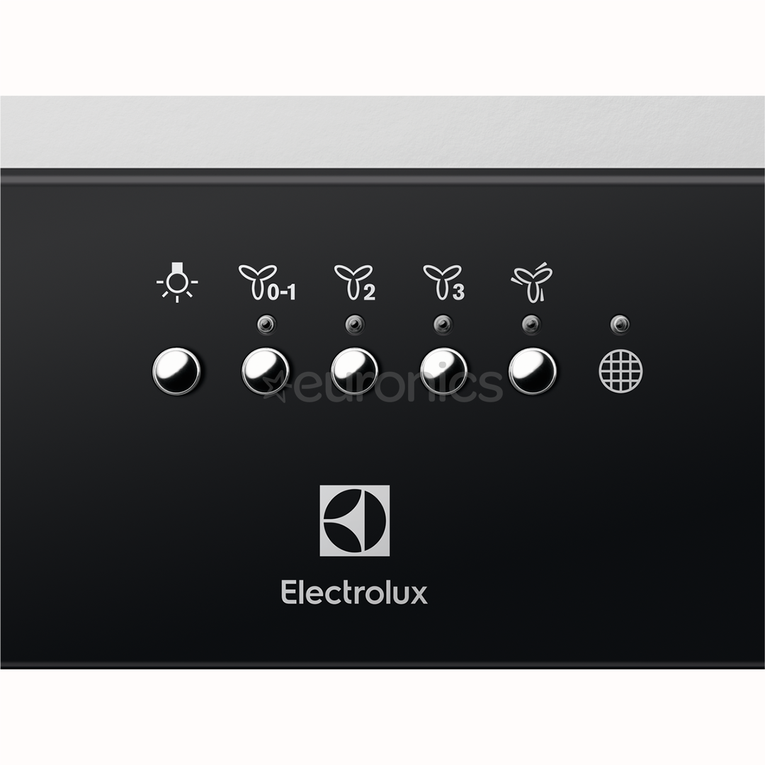 Electrolux, 600 m³/h, laius 53 cm, must - Integreeritav õhupuhasti