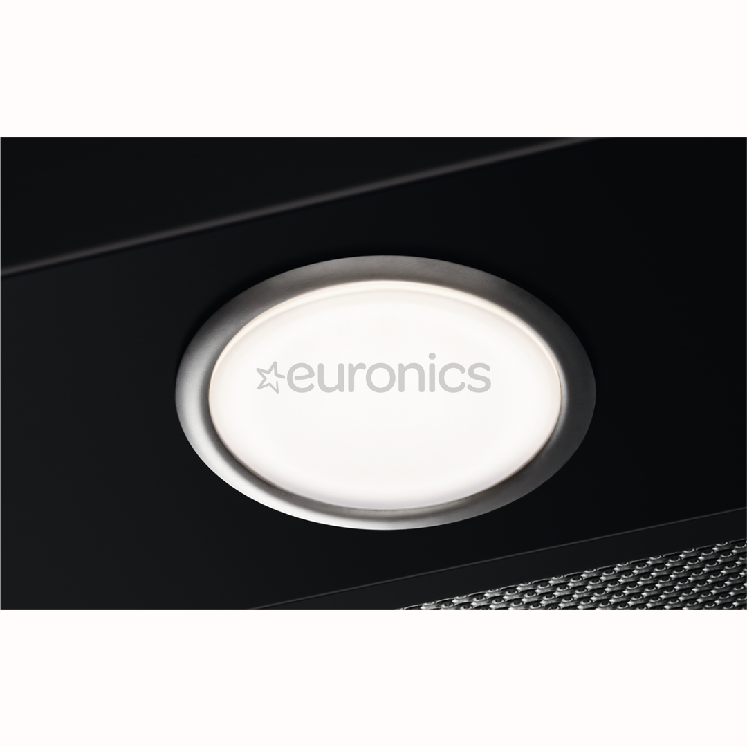 Electrolux, 600 m³/h, laius 53 cm, must - Integreeritav õhupuhasti