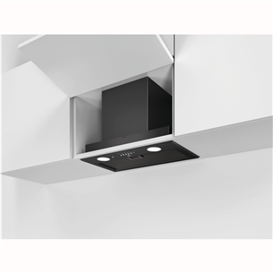 Electrolux, 600 m³/h, laius 53 cm, must - Integreeritav õhupuhasti