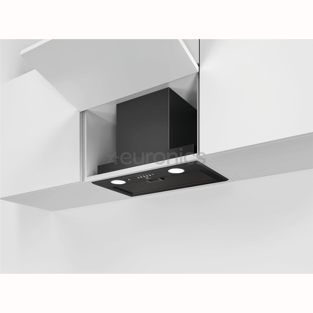 Electrolux, 600 m³/h, laius 53 cm, must - Integreeritav õhupuhasti