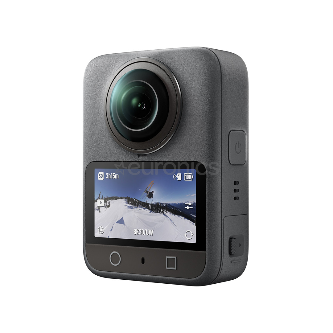 Dji Osmo 360 Adventure Combo, must - Seikluskaamera