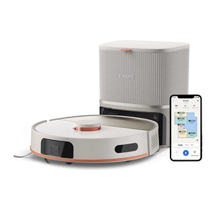 Philips HomeRun 5000 Series, сухая и влажная уборка, бежевый - Робот-пылесос