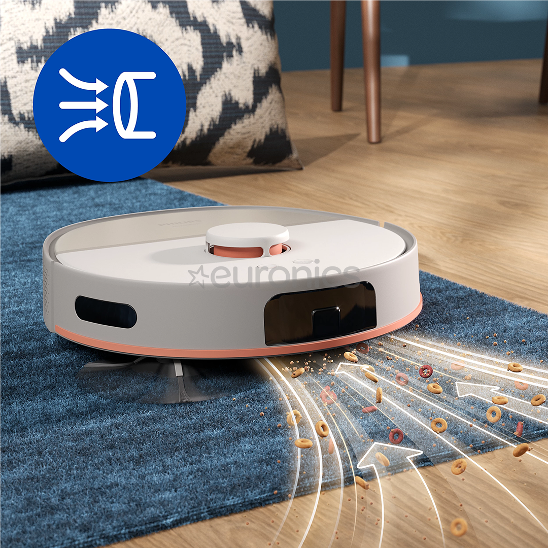 Philips HomeRun 5000 Series, сухая и влажная уборка, бежевый - Робот-пылесос