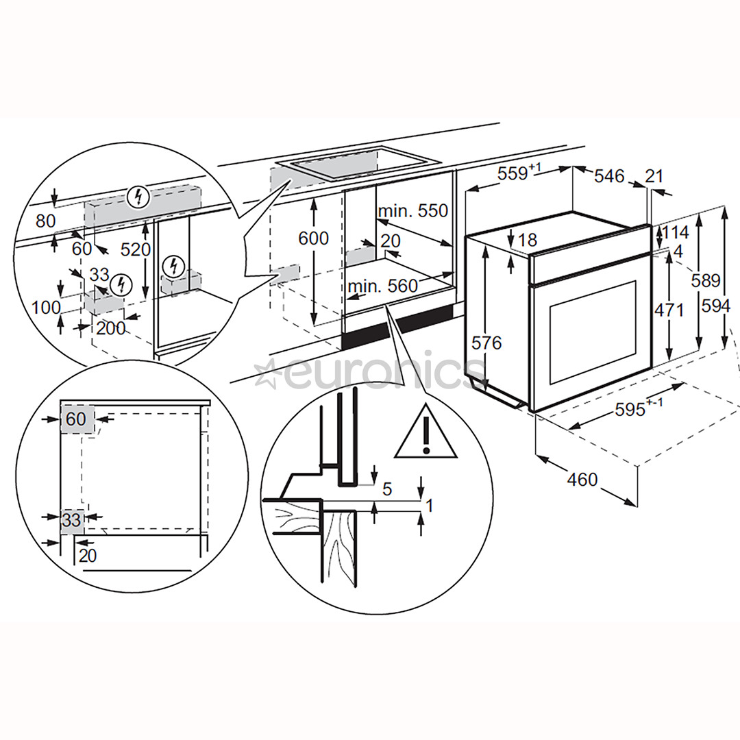 Electrolux 800 Series MealAssist, 70 л, черный - Интегрируемый паровой духовой шкаф