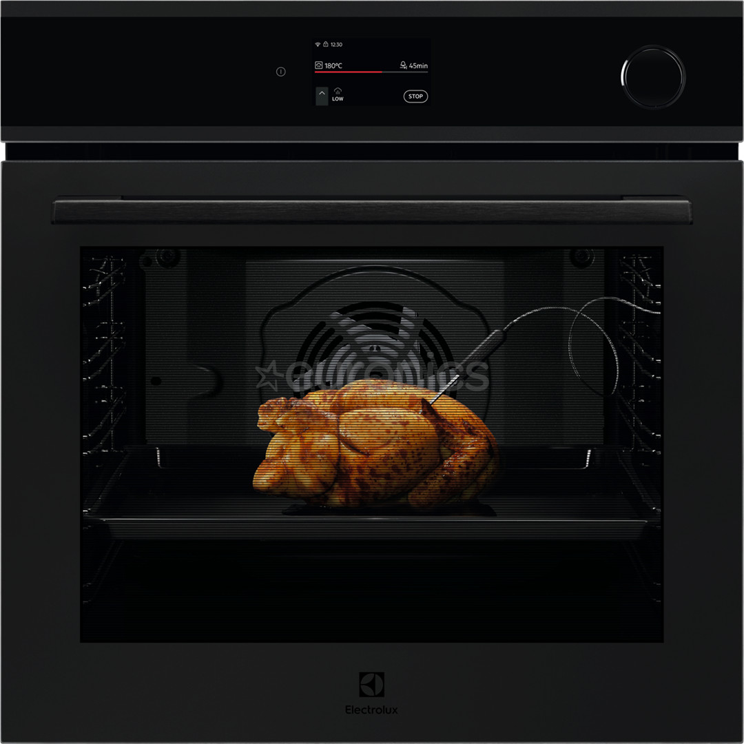 Electrolux 700 Seeria MealAssist with SteamCrisp, 72 L, pürolüütiline puhastus, mattmust - Integreeritav auruahi