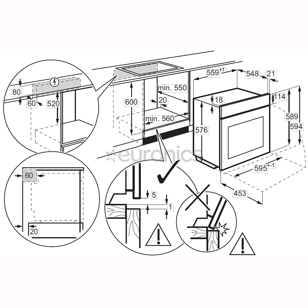 Electrolux 700 Seeria MealAssist with SteamCrisp, 72 L, pürolüütiline puhastus, mattmust - Integreeritav auruahi