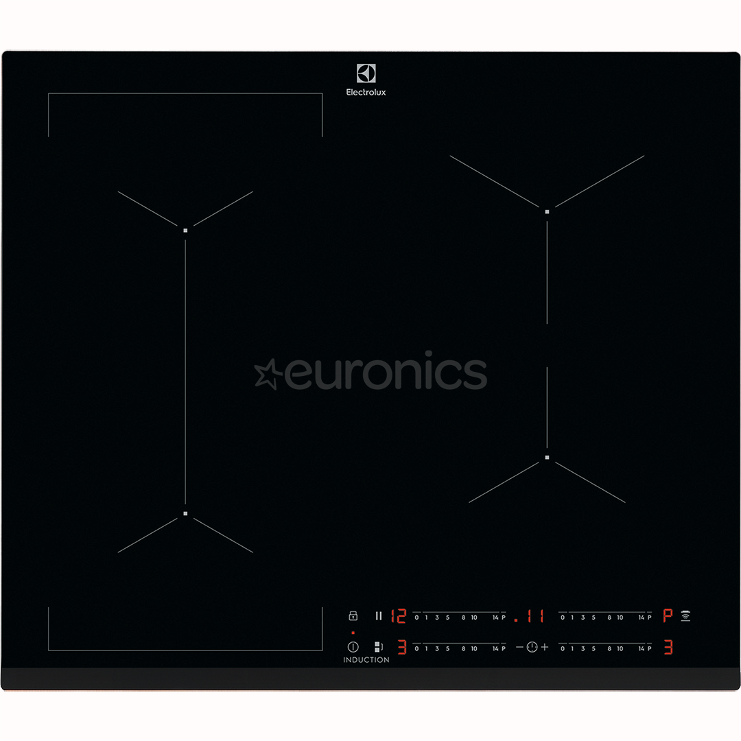 Electrolux 600 Series Bridge Hob2Hood, ширина 59 см, черный - Интегрируемая индукционная варочная панель