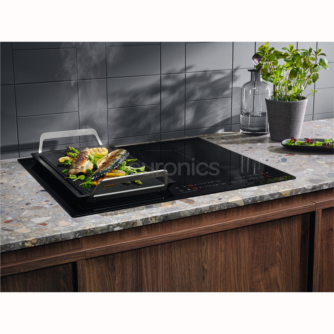 Electrolux 600 Seeria Bridge Hob2Hood, laius 59 cm, must - Integreeritav induktsioonpliidiplaat