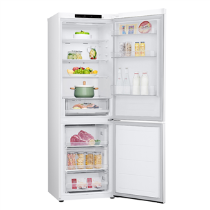 LG NatureFRESH, NoFrost, 344 л, высота 186 см, белый - Холодильник