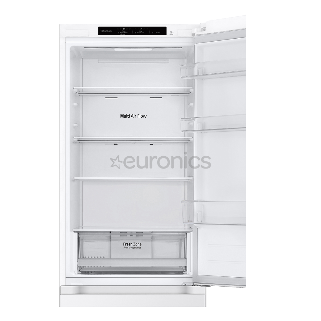 LG NatureFRESH, NoFrost, 344 л, высота 186 см, белый - Холодильник