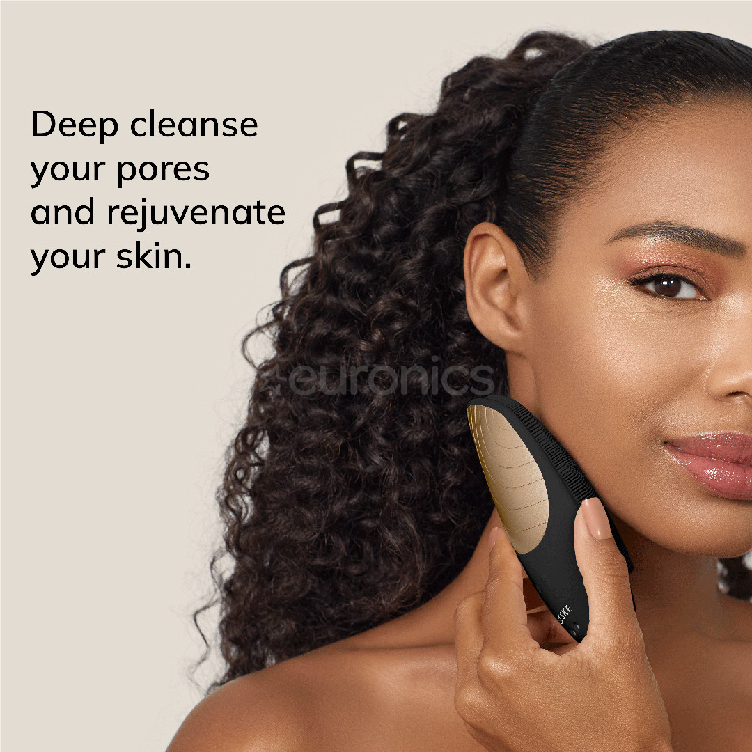 Geske Sonic Thermo Facial Brush, 6-ühes, hall - Multifunktsionaalne näohooldusseade