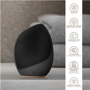 Geske Sonic Facial Brush, 5-ühes, hall - Näopuhastushari