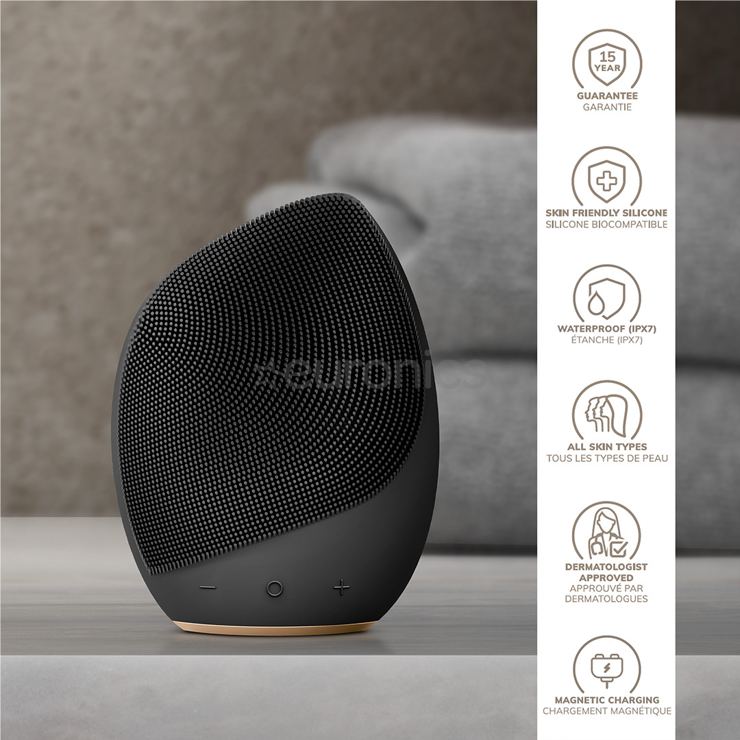 Geske Sonic Facial Brush, 5-ühes, hall - Näopuhastushari